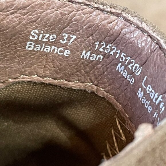 Dansko Shirley  Leather & Suede Ankle Boots Size 37 Brown Wedge Heel Side Zipper - Picture 6 of 8